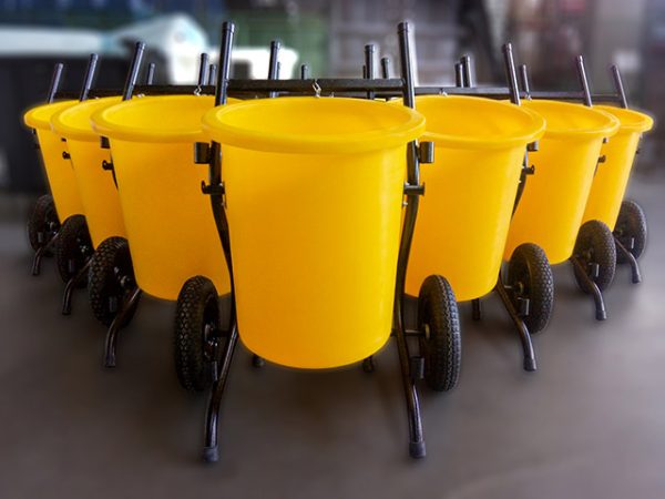 Carrinho Lutocar Para Varrição 100 Litros - Imagem 4