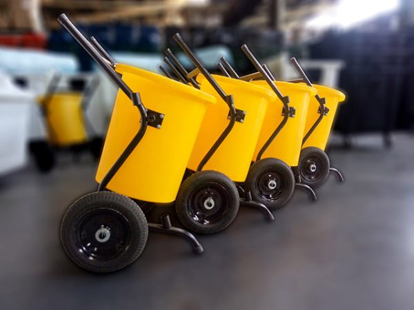 Carrinho Lutocar Para Varrição 100 Litros - Imagem 3