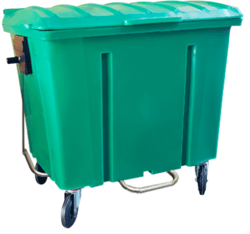 Container de Lixo com Rodas e Pedal – 1000 Litros