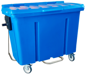 Container de Lixo com Rodas e Pedal – 500 Litros