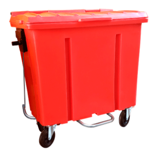 Container de Lixo com Rodas e Pedal - 700 Litros
