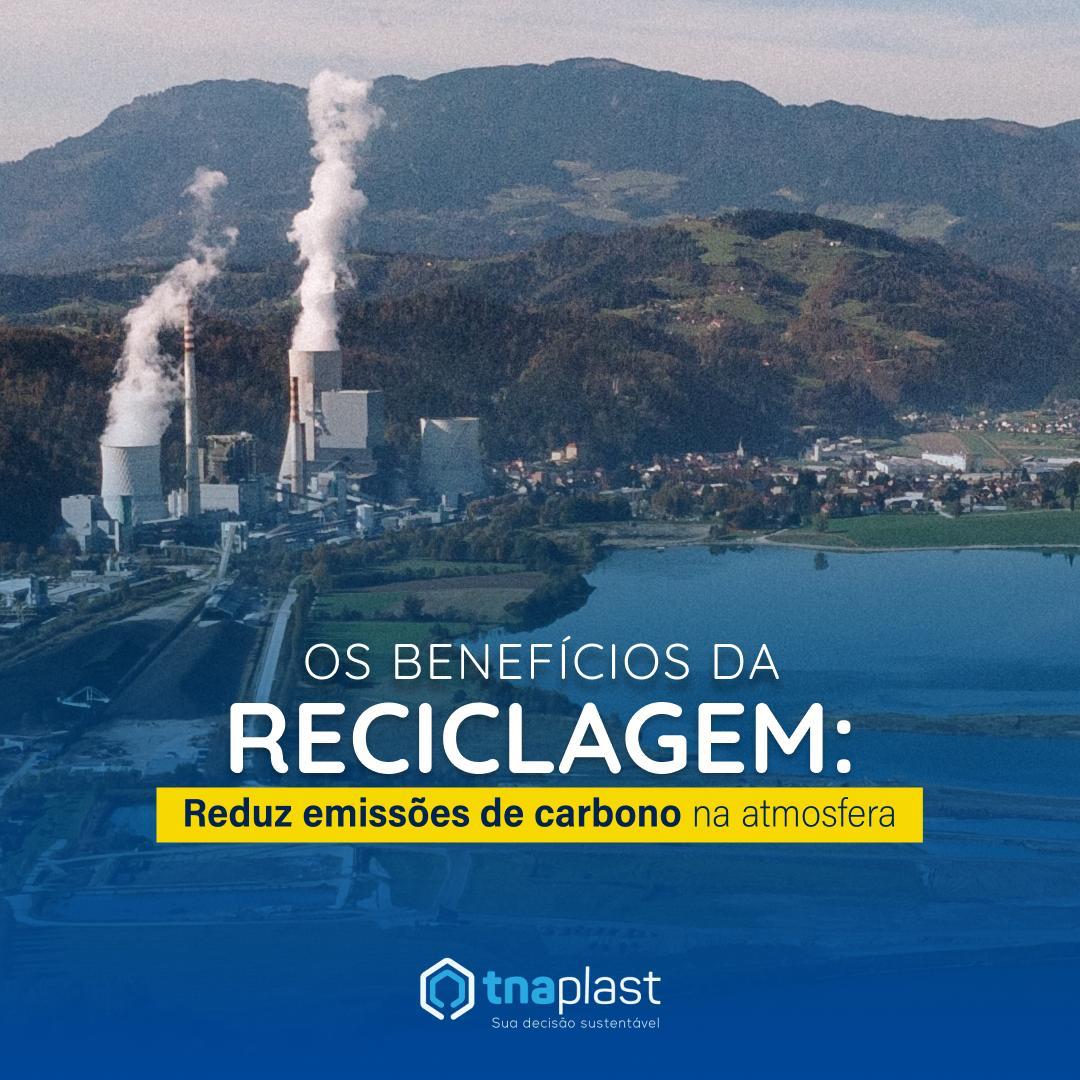 Os benefícios da reciclagem: redução da emissão de carbono na atmosfera