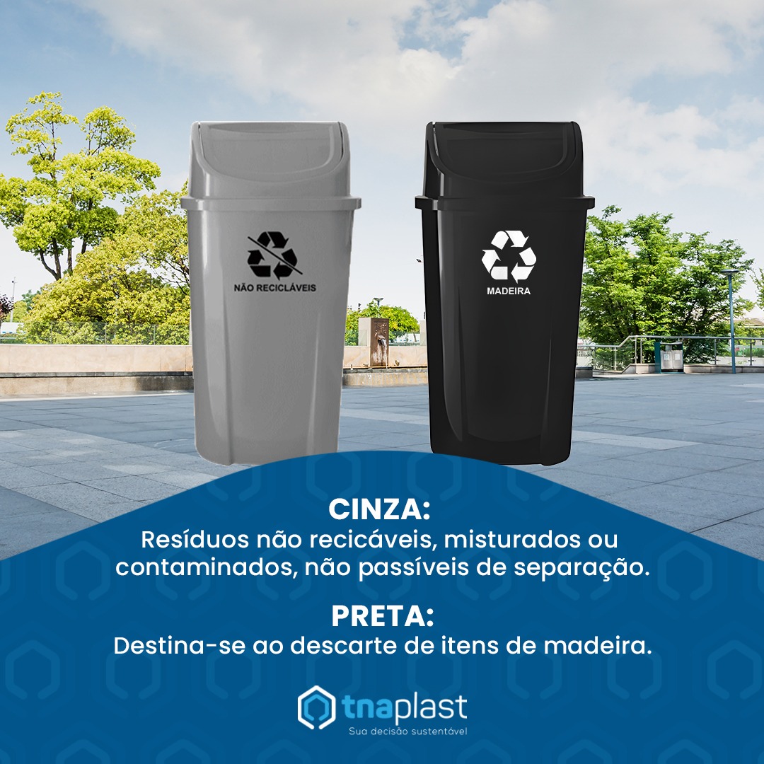 Lixeiras Cinza e Preta: a importância da Coleta Seletiva além dos recicláveis