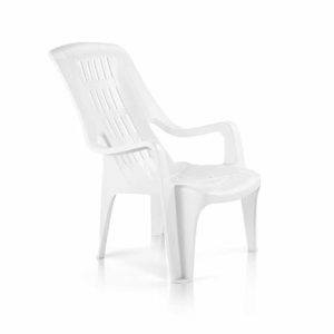 Banco de Plástico Comfort com Encosto