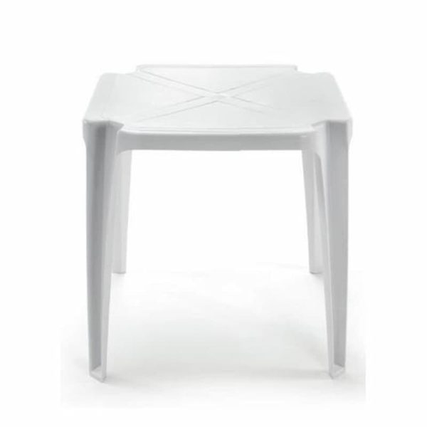 Mesa de Plástico Monobloco Quadrada Topázio