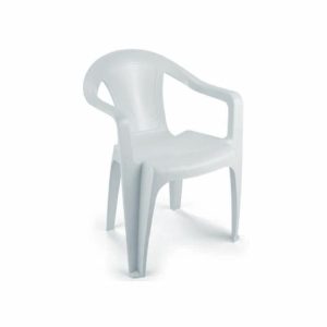 Poltrona de Plástico Baixa Pérola